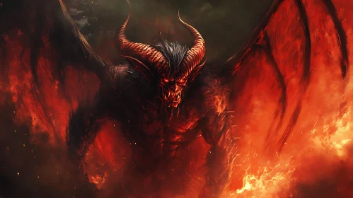 Demon in Flames: An Eruption of Darkness