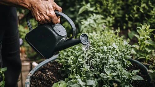 Watering Greenery with Care