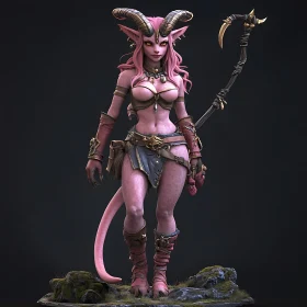 Fantasy Demon Woman Character Art