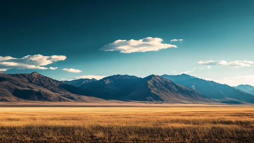 Peaceful Mountain Range View