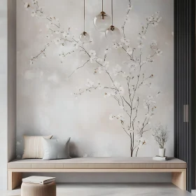 Floral Mural Interior Design