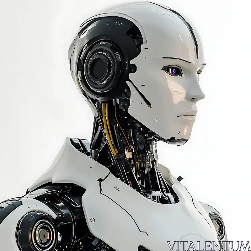 Futuristic Humanoid Cyborg AI Image