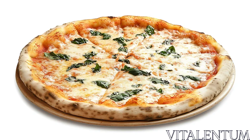 Classic Italian Margherita Pizza AI Image