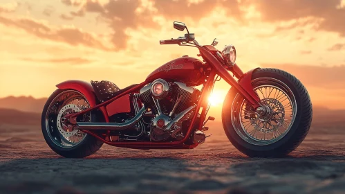 Motorcycle at Dusk