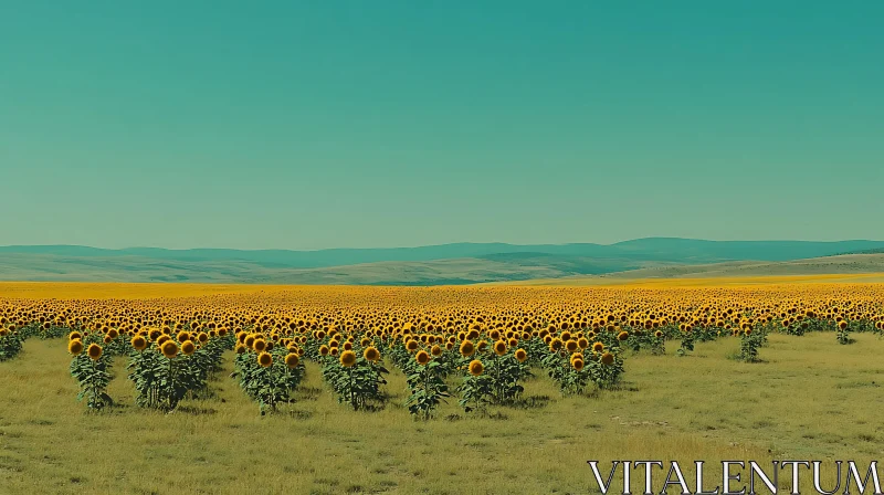 AI ART Endless Bloom: A Sunflower Meadow