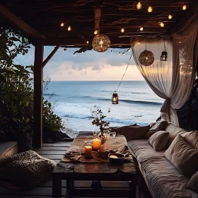 Seaside Relaxation with Candlelight