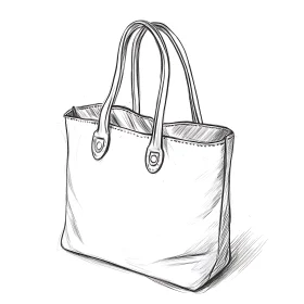 Monochrome Handbag Fashion Art