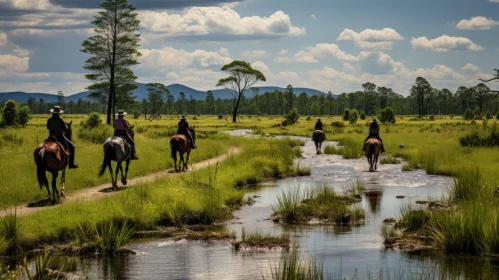 Exquisite Horse Riders on Enchanting Dirt Trails | Australian Landscape