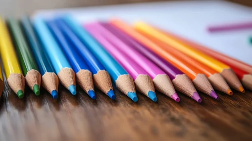 Gradient Pencils on Wood