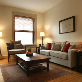 Inviting Living Room with Cozy Furniture