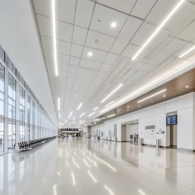 Bright and Spacious Airport Terminal