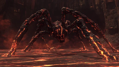 Magma Spider: A Creature of Fire and Stone