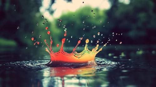 Liquid Color Burst Photography