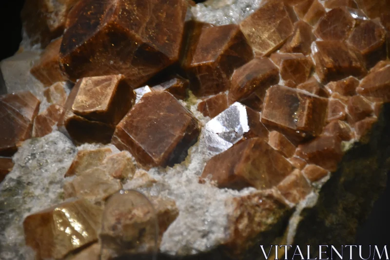 PHOTO Earthy Mineral Crystal Formation