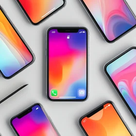 Mobile Devices with Gradient Color Displays