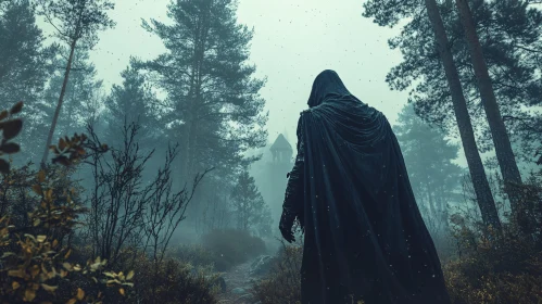 Mysterious Wanderer in the Woods