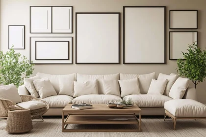 Modern Home Interior with Couch