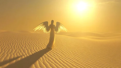 Golden Desert Angel