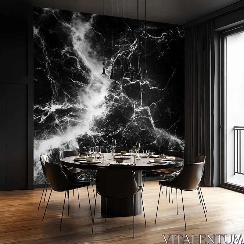 Modern Dining Room Interior Design AI Image