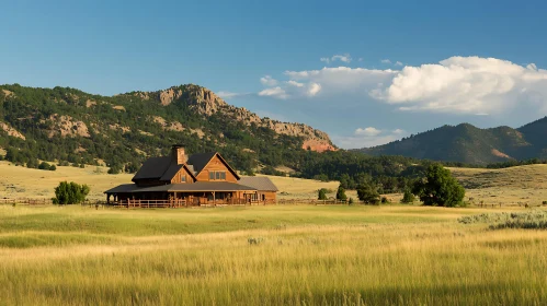 Rustic House in Mountain Valley