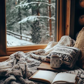 Warm Winter Reading Nook