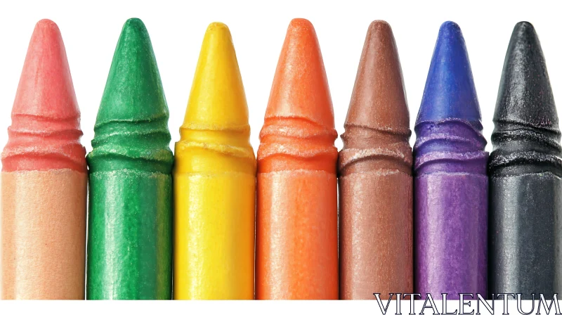 Rainbow of Crayons AI Image