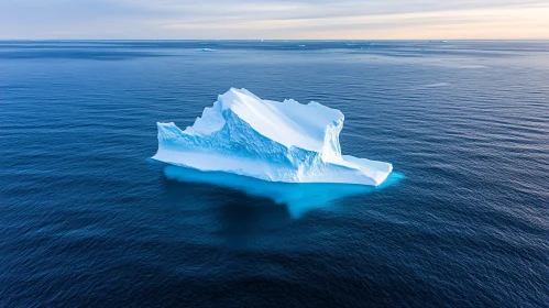 Pristine Iceberg in Serene Arctic Waters