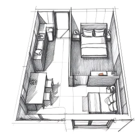 Minimalist Apartment Interior Design Blueprint