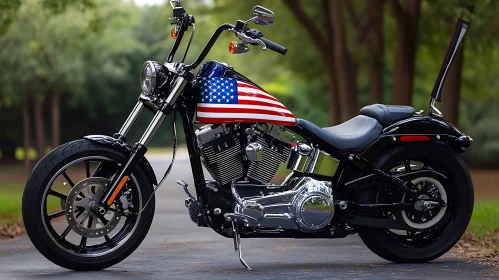 Stars and Stripes Motorcycle