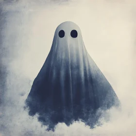 Ghostly Figure in White Sheet