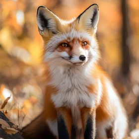 Fox in the Autumn Forest
