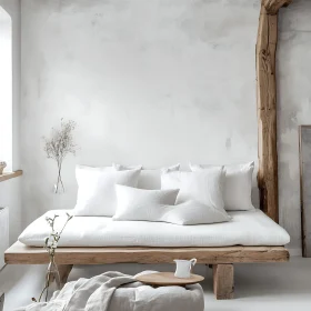 Tranquil White Linen Bed Setting