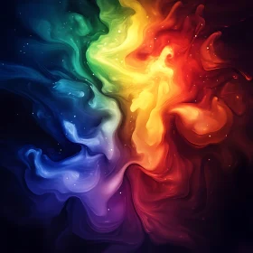 Abstract Color Vortex - Wall Art