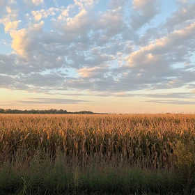 Cornfield at Dusk