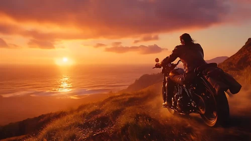 Sunset Motorcycle Adventure