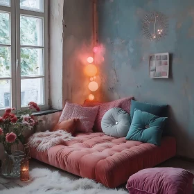 Cozy Pink Daybed Interior