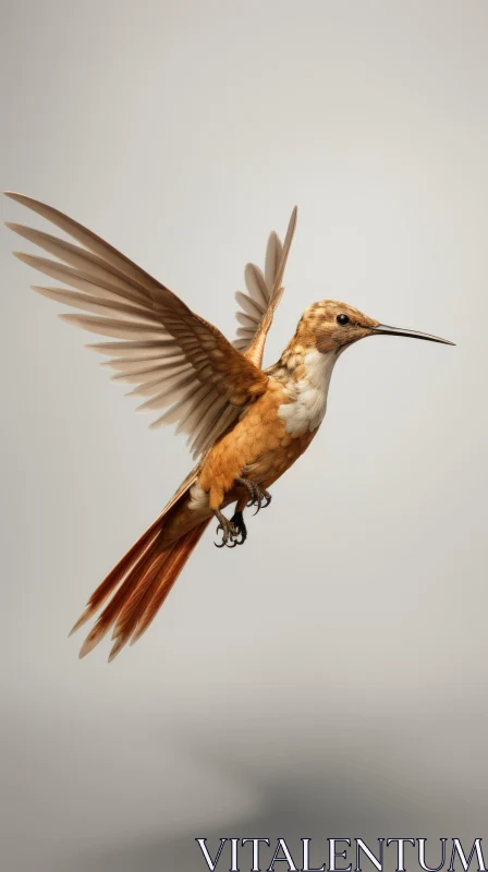 Hummingbird in Flight: A Study in Precisionism AI Image