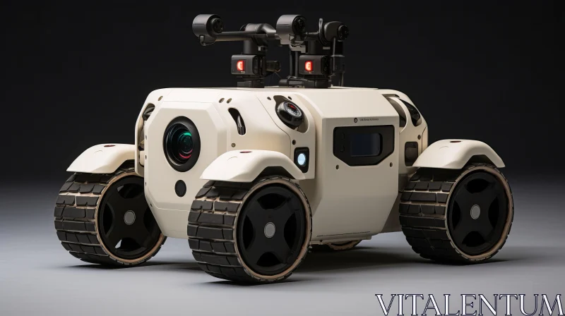 Modern 3D Render of Autonomous Robot Vehicle: Roberts 4x4 AI Image