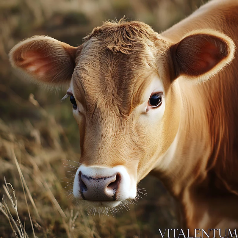Close-Up of a Brown Cow