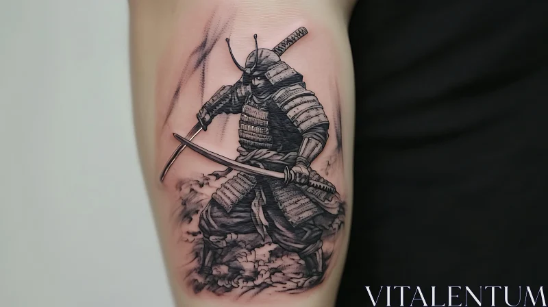 Detailed Samurai Armor Tattoo