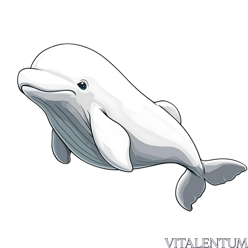 Cartoon Beluga Whale