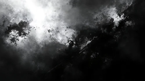 Abstract Monochrome Texture - Dark Art