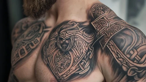 Nordic Warrior Tattoo Artwork