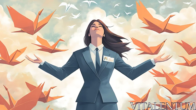 Origami Freedom: A Moment of Peace