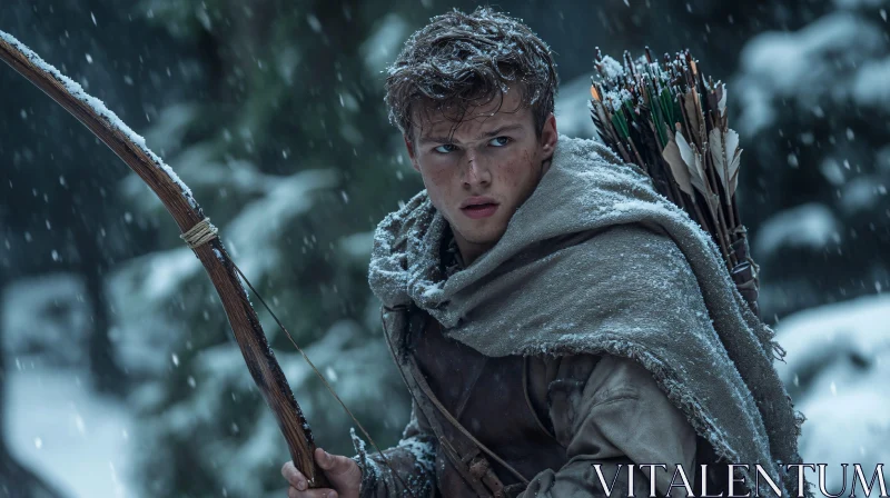 Snowy Archer Portrait
