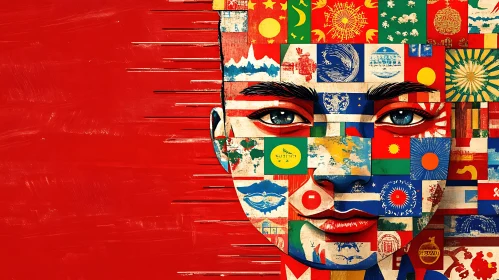 Flags Portrait: Unity in Diversity