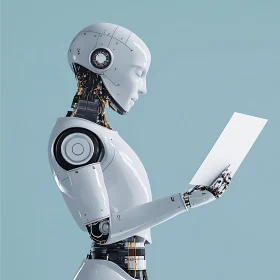 Android Contemplating Document