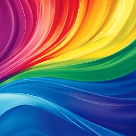 Fluid Color Spectrum Wave Design Art