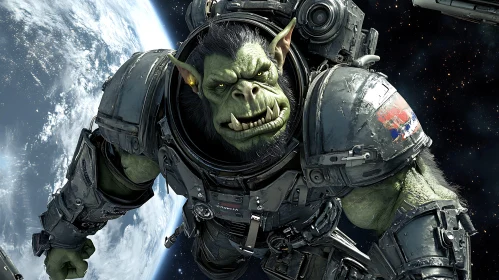 Space Orc Fantasy Artwork