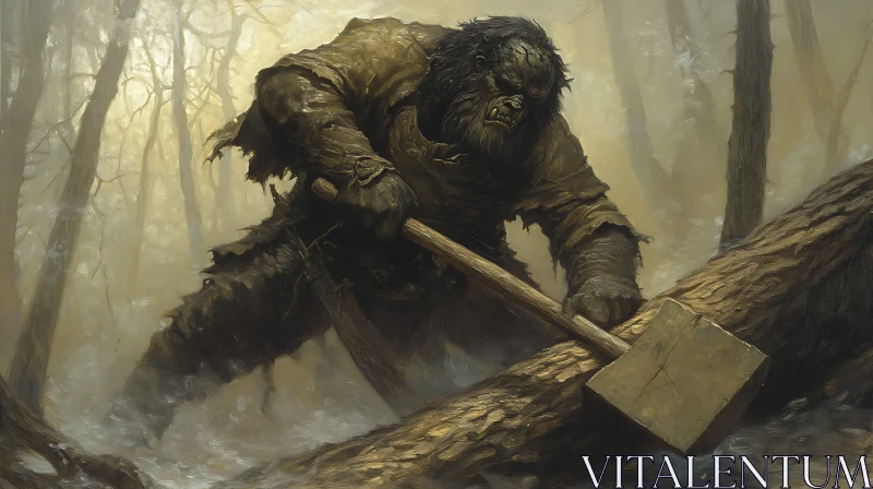 Forest Monster with Axe